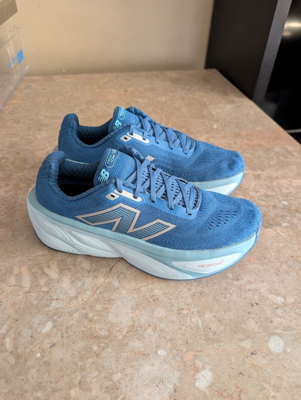 New Balance Fresh Foam X More V5 Blue Agate  Cushioned Running Shoes Men Size 11